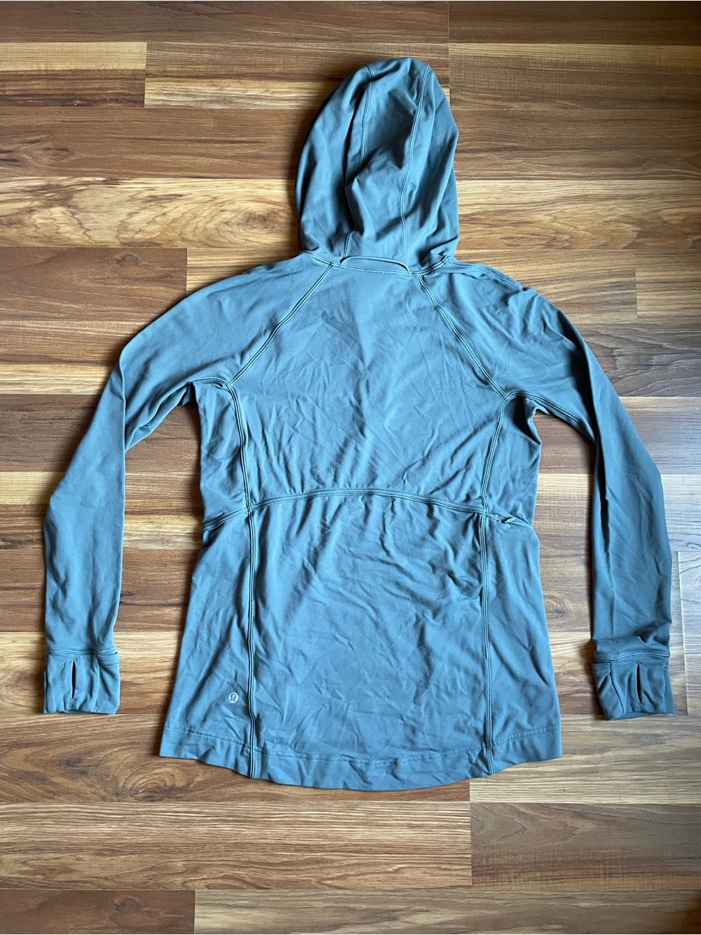 Lululemon Warm Stabilizer 1/2 Zip Hoodie Blue Charcoal Women's 6 - Picture 8 of 10